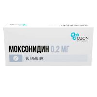 Моксонидин 0,2мг таб.п/об.пл. №60 (АТОЛЛ)