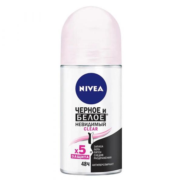 Nivea (Нивея) deo невидимая защита clear 50мл ролик  82240 (Beiersdorf manufacturing berlin gmbh)