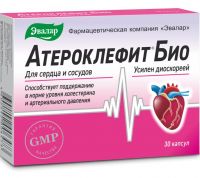 Атероклефит био 250мг капс. №30 (ЭВАЛАР)