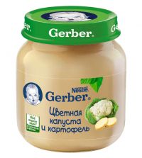 Gerber (Гербер) пюре 130г цв.капуста картофель (GERBER PRODUCTS COMPANY)