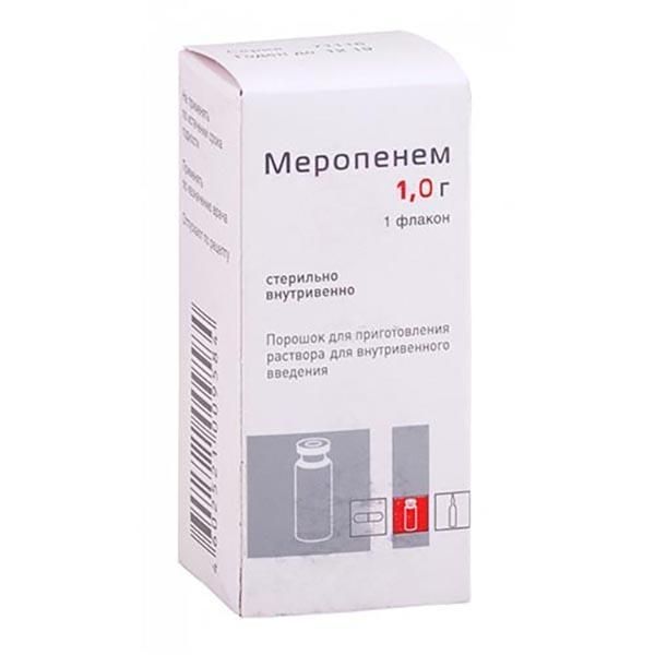 Меропенем 1г пор.д/р-ра д/ин.в/в. №1 фл. (Красфарма оао)