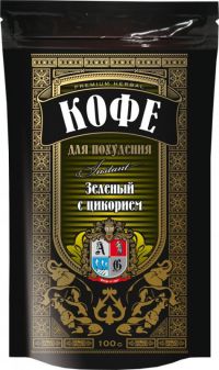 Кофе зеленый с цикорием 100г гран. растворим. (МЕГАН-2000)