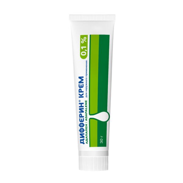 Дифферин 0.1% 30г крем д/пр.наружн. №1 туба (Galderma laboratoires s.a.)