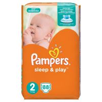 Pampers (Памперс) подгузники sleep&play 2 № 88 мини 3-6кг (ПРОКТЕР ЭНД ГЕМБЛ)