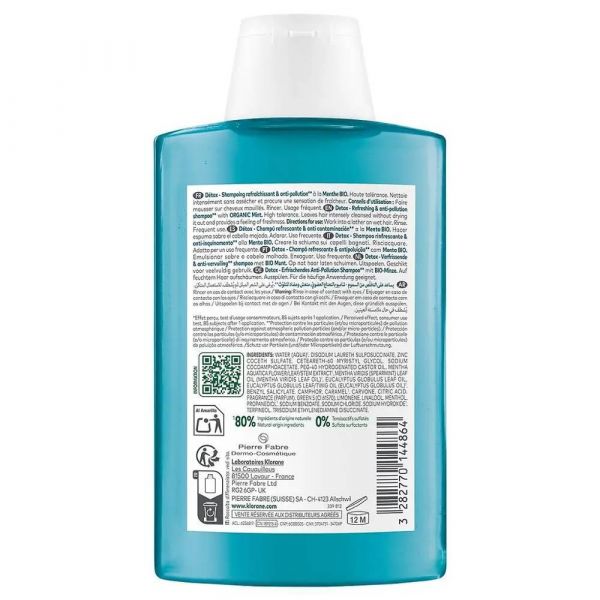 Klorane (клоран) шампунь-детокс с экстрактом водной мяты 200мл 2359 (Pierre fabre dermo-cosmetique)