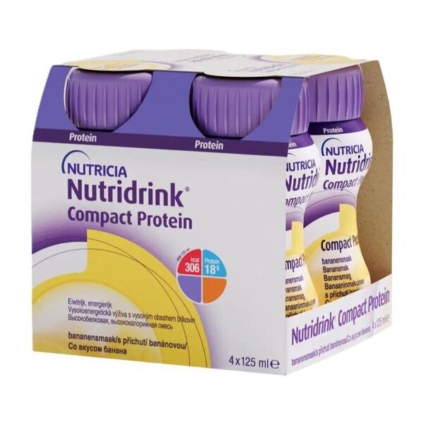Нутридринк компакт протеин 125мл смесь д/энт.пит. №4 уп.  банан (Nutricia b.v.)