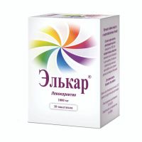 Элькар 1000мг 5г гран.шип. №10 пак. (ПИК-ФАРМА)