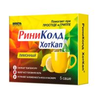 Риниколд хоткап 5г пор.д/р-ра д/пр.внутр. №5 пак.  лимон (ШРЕЯ ЛАЙФ САЕНСИЗ)