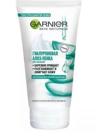 Garnier (Гарньер) скин нейчералс алоэ-пенка д/умывания 150мл очищающая гиалуроновая д/норм. и чувствит.кожи (ЛОРЕАЛЬ)