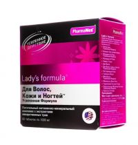 Lady's formula (Ледис формула) для волос, кожи и ногтей усиленная формула таб. №60 (PHARMAMED/ WEST COAST LABORATORIES INC.)