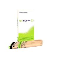 Росинсулин с 100ед/мл 3мл сусп.д/ин.п/к. №5 картридж в шприц-ручке (МЕДСИНТЕЗ)