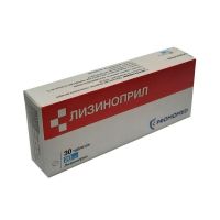 Лизиноприл 20мг таб. №30 (БИОХИМИК)