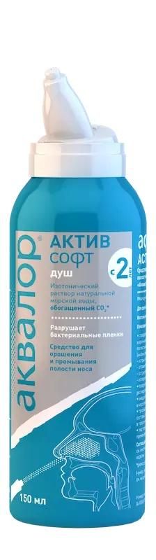 Аквалор актив софт 150мл спрей №1 (Нижфарм ао)