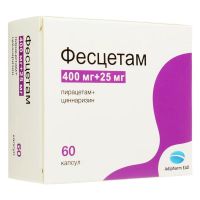 Фесцетам 400мг+25мг капс. №60 (АСФАРМА)