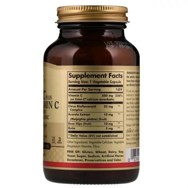 Solgar (Солгар) эстер-с плюс витамин с 500мг капс. №100 (Solgar vitamin and herb)