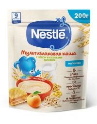 Nestle (Нестле) каша молочная 200г мультизлак мед абрикос с 9 мес. (НЕСТЛЕ РОССИЯ ООО)