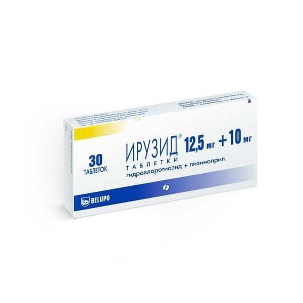 Ирузид 10мг+12,5мг таб. №30 (Belupo d.d.)