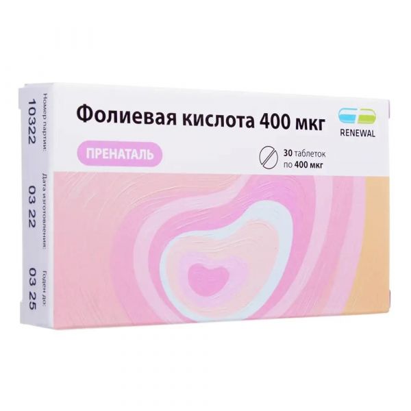 Фолиевая кислота пренаталь таб. №30 (Обновление пфк ао)