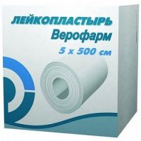 Лейкопластырь №1 шт.  5*500см пласт.уп. (ВЕРОФАРМ)
