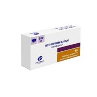 Метформин 500мг таб. №60 (КАНОНФАРМА)