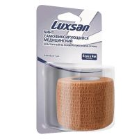 Бинт эластичный luxsan самофиксирующийся 4см*4м беж (ИНТЕРТЕКС ООО)