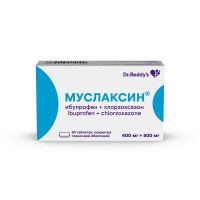 Муслаксин 400мг+500мг таб.п/об.пл. №30 (ДР.РЕДДИС)