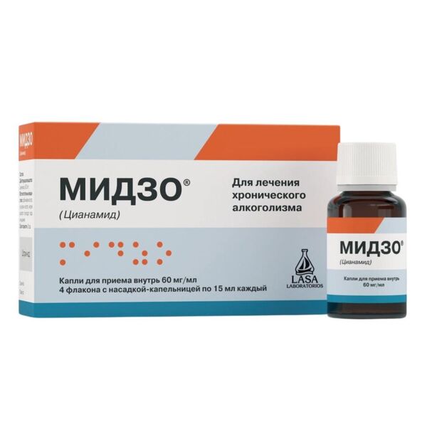 Мидзо 60мг/мл 15мл капли д/пр.внутр. №4 фл.-доз. (Special products line spa)