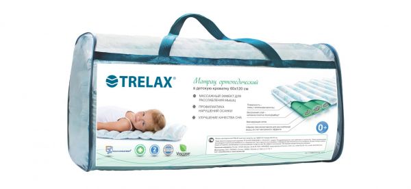 Матрац ортопедический детский трелакс в кроватку 60*120см (Трелакс ооо)