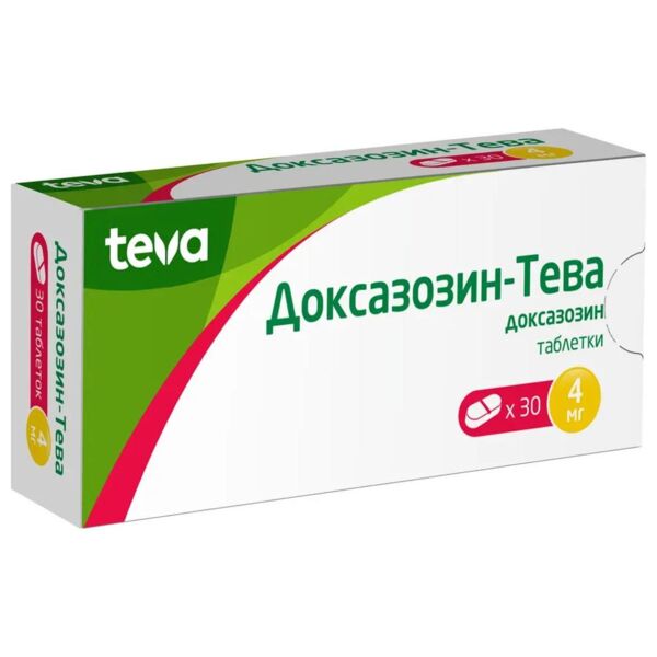 Доксазозин-тева 4мг таб. №30 (Teva pharmaceutical works private co._3)