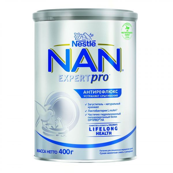 NAN (Нан) молочная смесь 1 400г а/рефлюкс с рождения (Nestle deutschland ag)