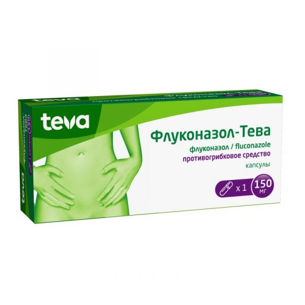 Флуконазол-тева 150мг капс. №1 (Teva pharmaceutical works private co._3)