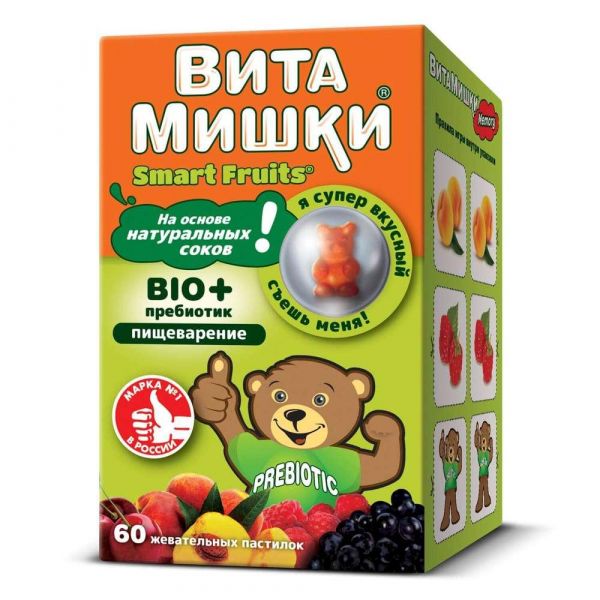 Витамишки bio+ пастилки жев. №60 (Trolli gmbh/биовид ооо)