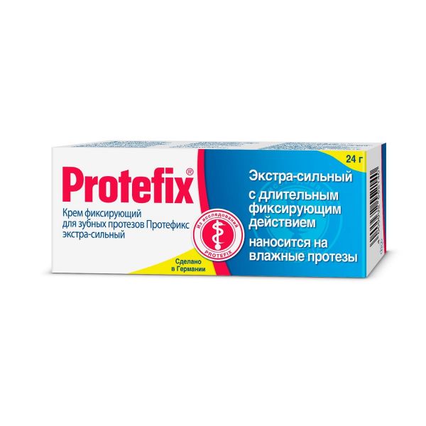 Protefix (Протефикс) крем фиксирующий для зубных протезов 20мл /24г экстра сильный (Queisser pharma gmbh & co. kg)