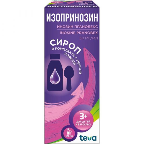 Изопринозин 50мг/мл 150мл сироп фл. (Lusomedicamenta s.a.)