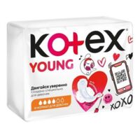 Kotex (Котекс) прокладки young №8 нормал (КИМБЕРЛИ КЛАРК)