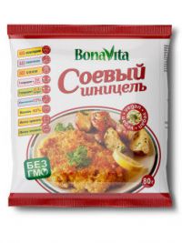 Соевое мясо 80г шницель 45% белка (ВИННАЯ КАРТА)