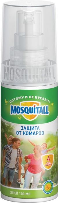 Mosquitall (москитол) спрей нежная защита от комаров 100мл (АЭРОЗОЛЬ ООО)