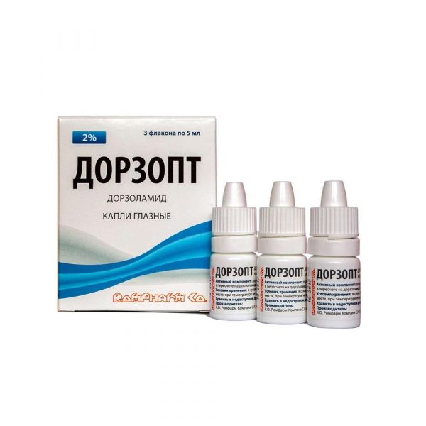 Дорзопт 2% 5мл капли глазн. №3 фл.-кап. (Rompharm company c.o. s.r.l._1)