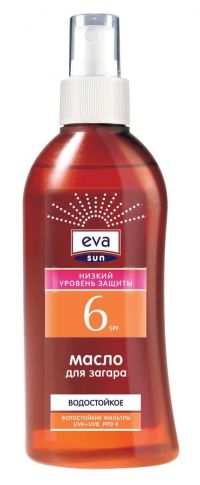 Eva sun (эва сан) масло для загара 150мл spf6 (TZMO S.A.)