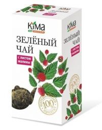 Kima (Кима) чай зелёный байховый листовой высшего сорта 75г с листом малины (СОЛНЦЕ АЛТАЯ)