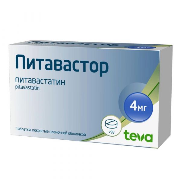 Питавастор 4мг таб.п/об.пл. №98 (Whan in pharm co ltd)