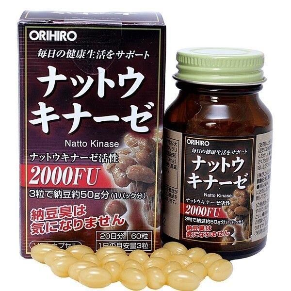 Орихиро натто киназа капс. №60 (Orihiro plantdew co. ltd)