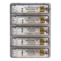 Биосулин н 100ме/мл 3мл сусп.д/ин.п/к. №5 картридж (ФАРМСТАНДАРТ)