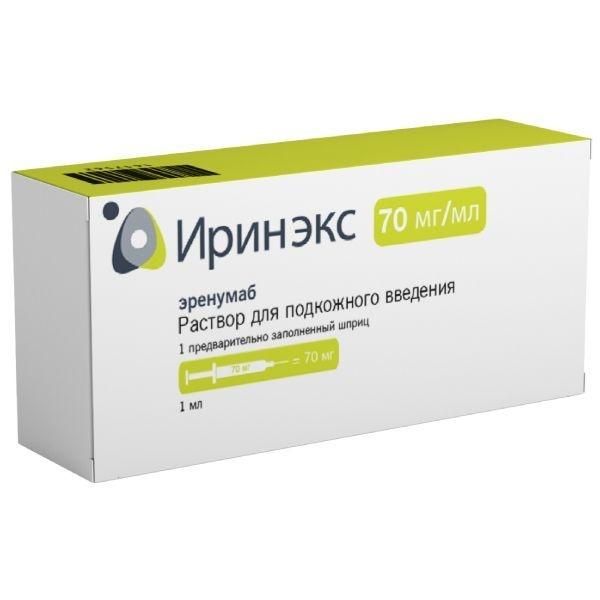 Иринэкс 70мг/мл 1мл р-р д/ин.п/к. №1 шприц (Amgen manufacturing limited/alcon-couvreur n.v.)