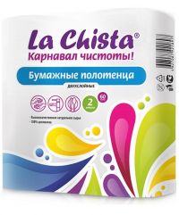 La Chista (Ла чиста) полотенца бумажные №60 шт. (БЕЛАЯ МАНУФАКТУРА ООО)