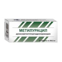 Метилурацил 500мг таб. №50 (УСОЛЬЕ-СИБИРСКИЙ ХФК)