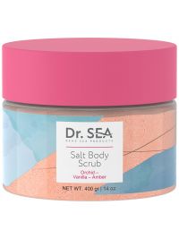 Dr. Sea (Доктор море) скраб солевой для тела 400г орхидеи ваниль амбра (ДР МОРЕ)