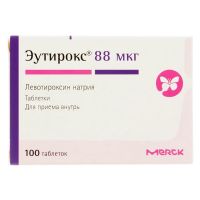 Эутирокс 88мкг таб. №100 (МЕРК)