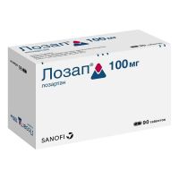 Лозап 100мг таб.п/об.пл. №90 (САНОФИ)