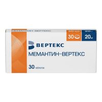 Мемантин 20мг таб.п/об.пл. №30 (ВЕРТЕКС)